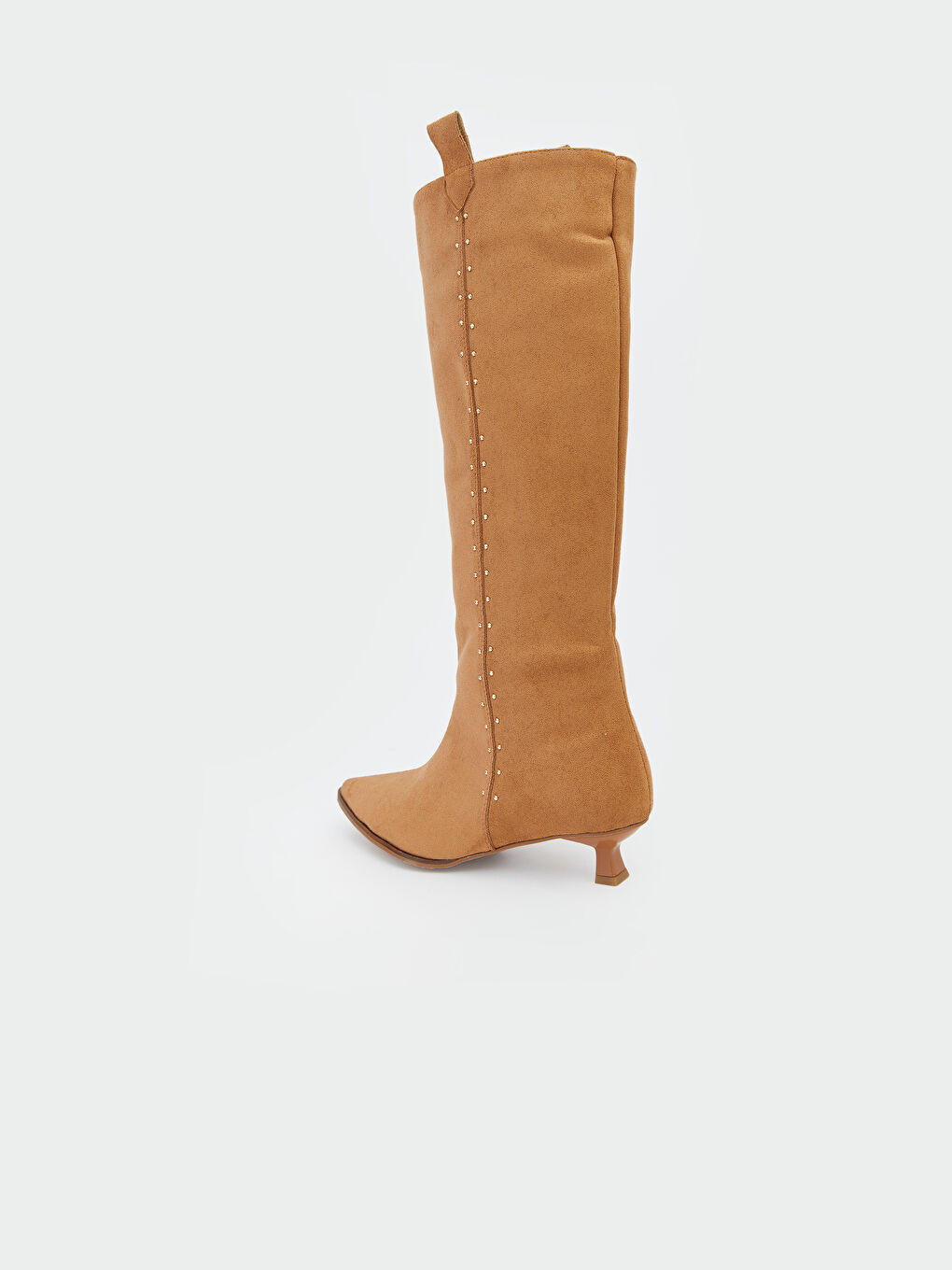 Bej Süet Görünümlü Kadın Çizme-4