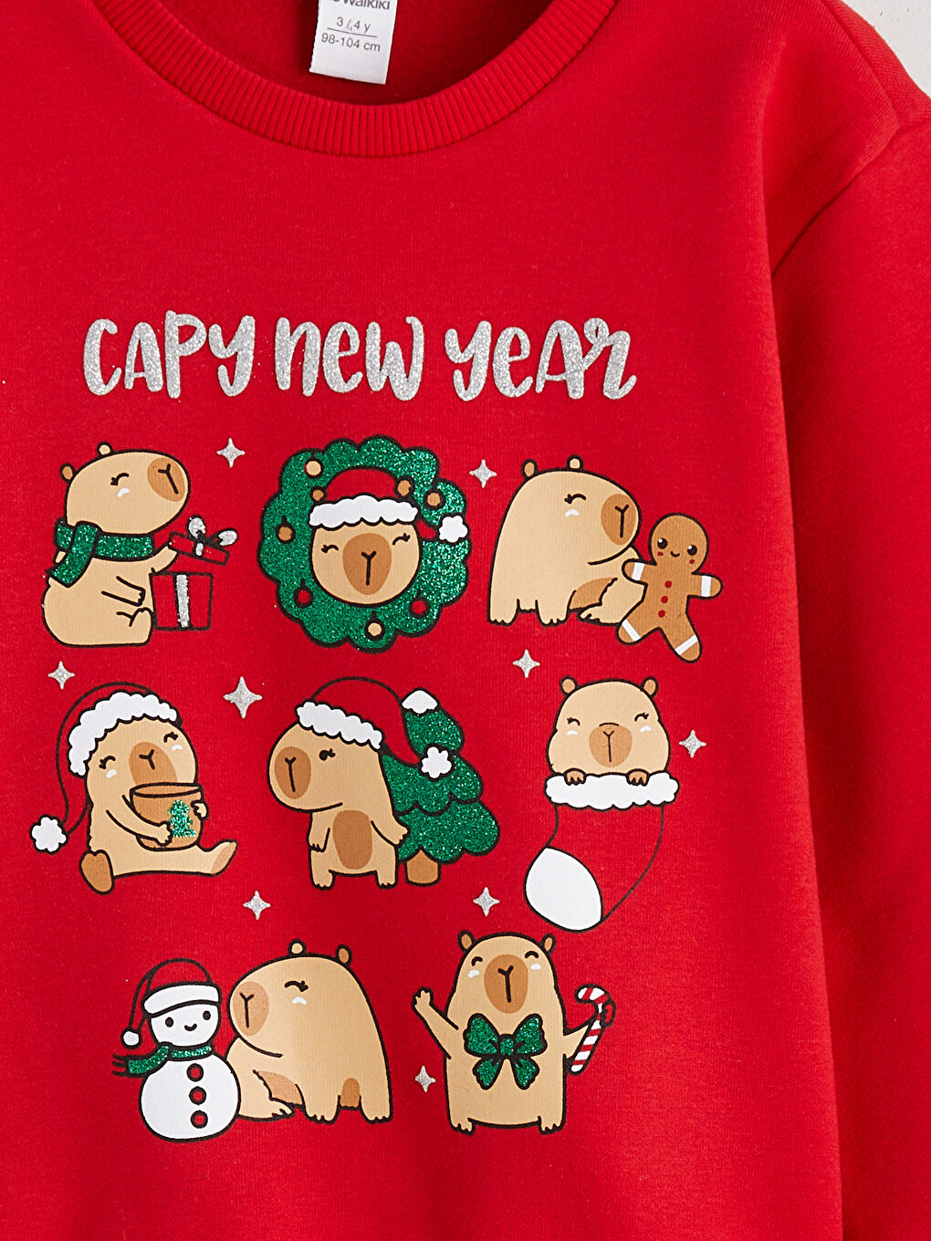 Девочки Красный Свитшот-2