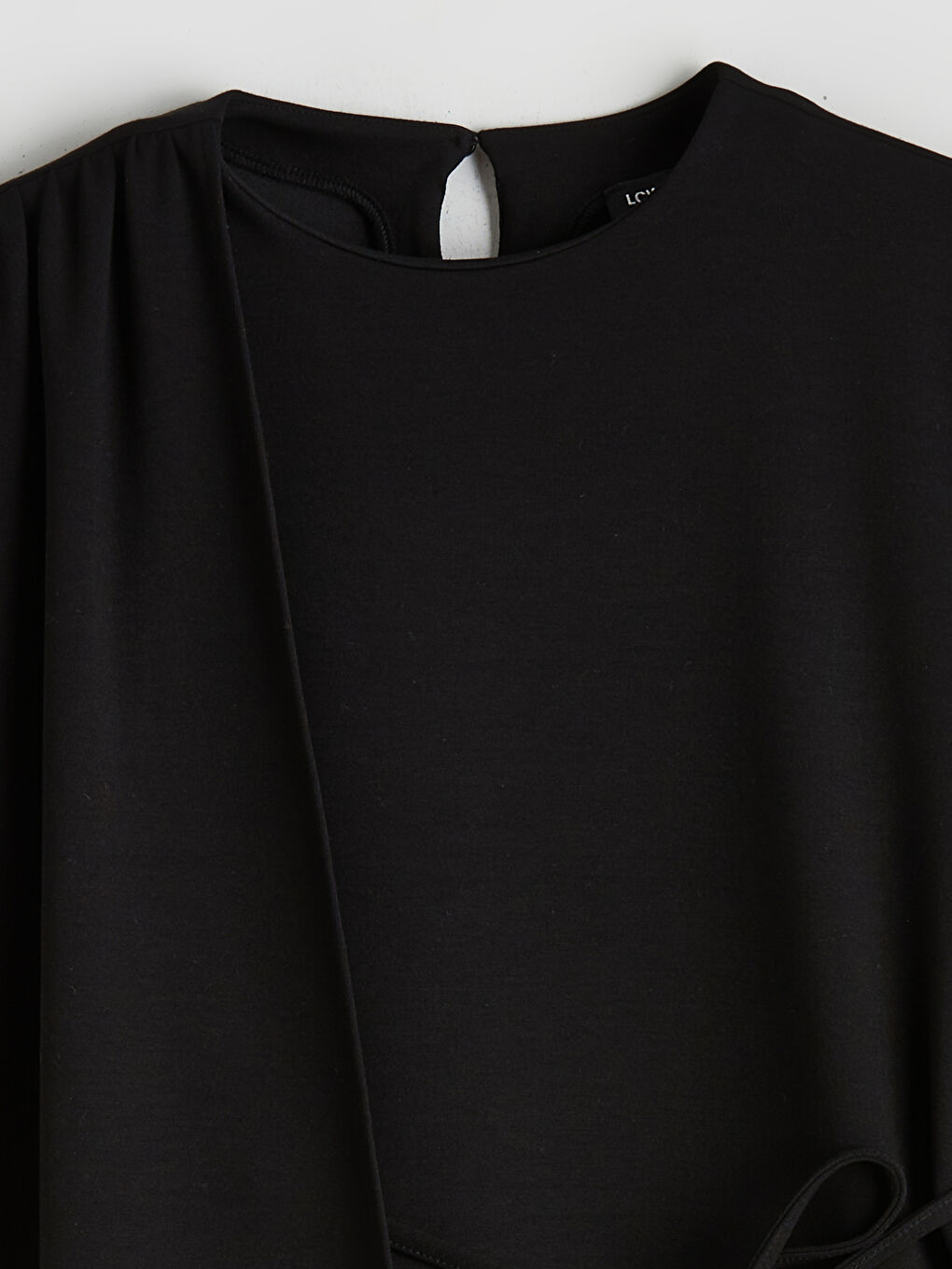 Scarfed Soft Touch Women's Sweatshirt Tunic-5