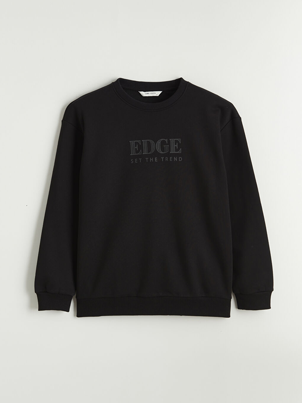 Crew Neck Printed Men's Thick Sweatshirt-4