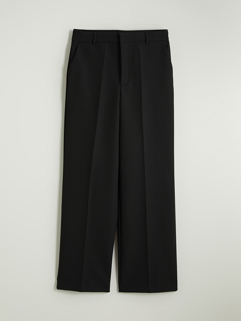 Regular Fit Wide Leg Women's Trousers-4