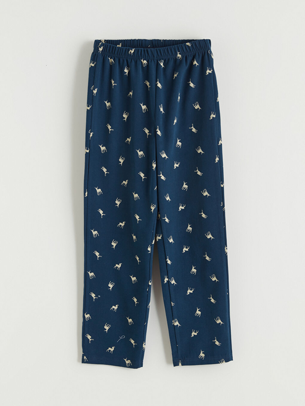 Bej Bisiklet Yaka Baskılı Erkek Çocuk Pijama Takım-4