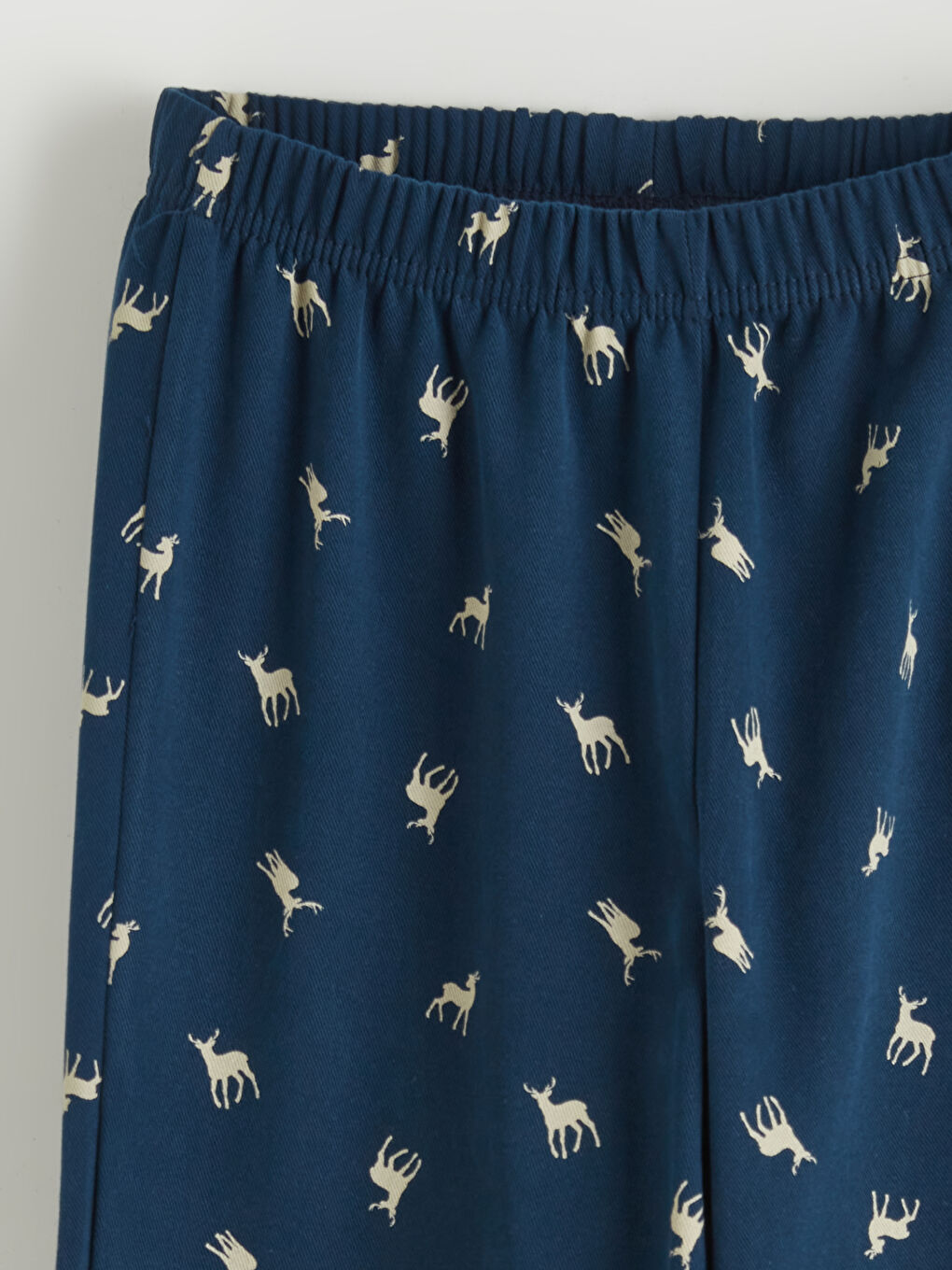 Bej Bisiklet Yaka Baskılı Erkek Çocuk Pijama Takım-5