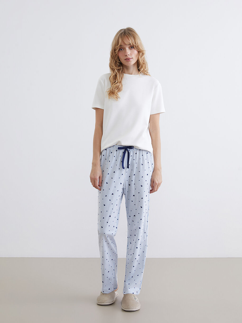 Elasticated Waist Patterned Women's Pyjama Bottoms