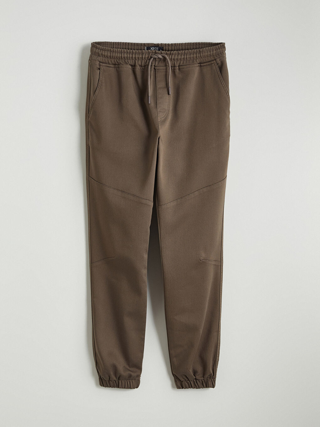 Kahverengi Slim Fit Erkek Jogger Pantolon-4