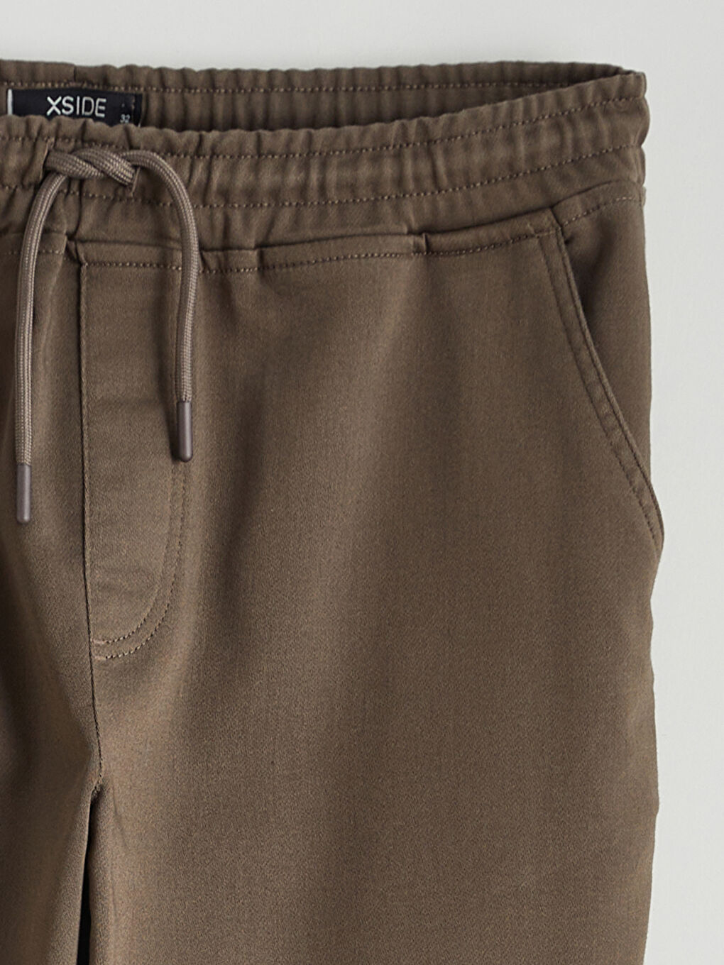 Kahverengi Slim Fit Erkek Jogger Pantolon-5