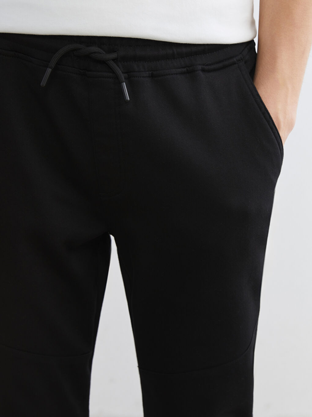 Siyah Slim Fit Erkek Jogger Pantolon-2