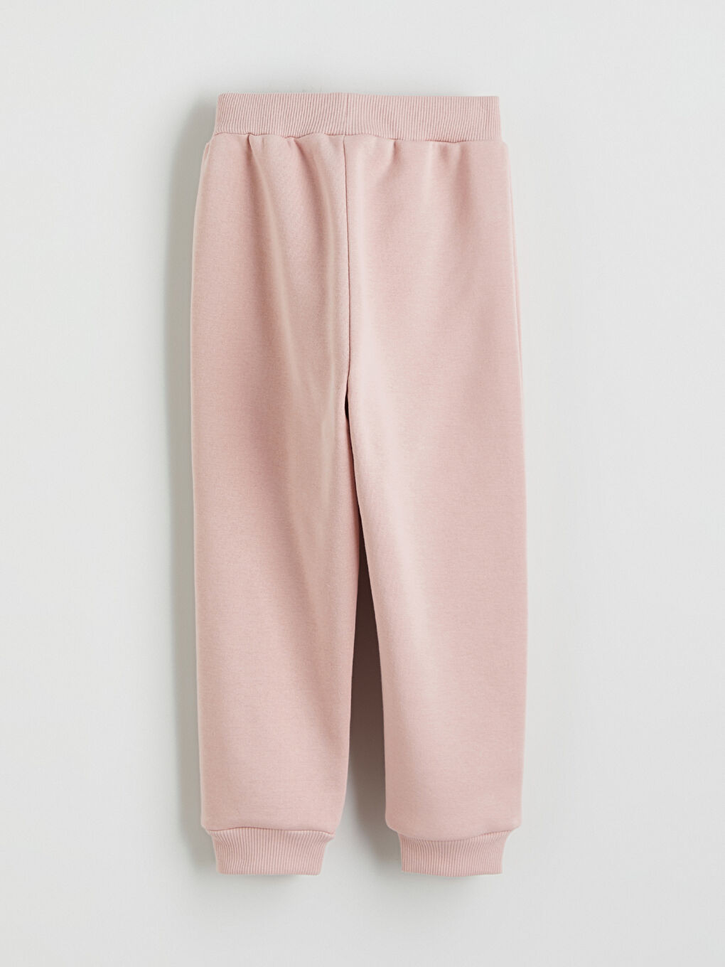 Pembe Beli Lastikli Kız Çocuk Kalın Eşofman Altı-3