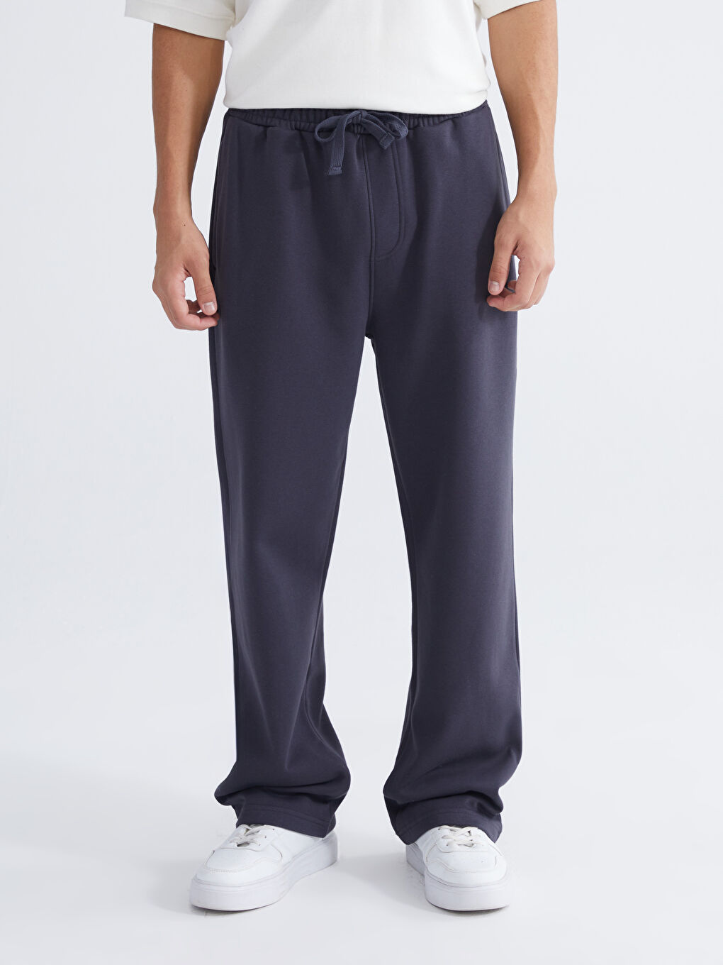 Antrasit Rahat Kalıp Erkek Eşofman Altı-1