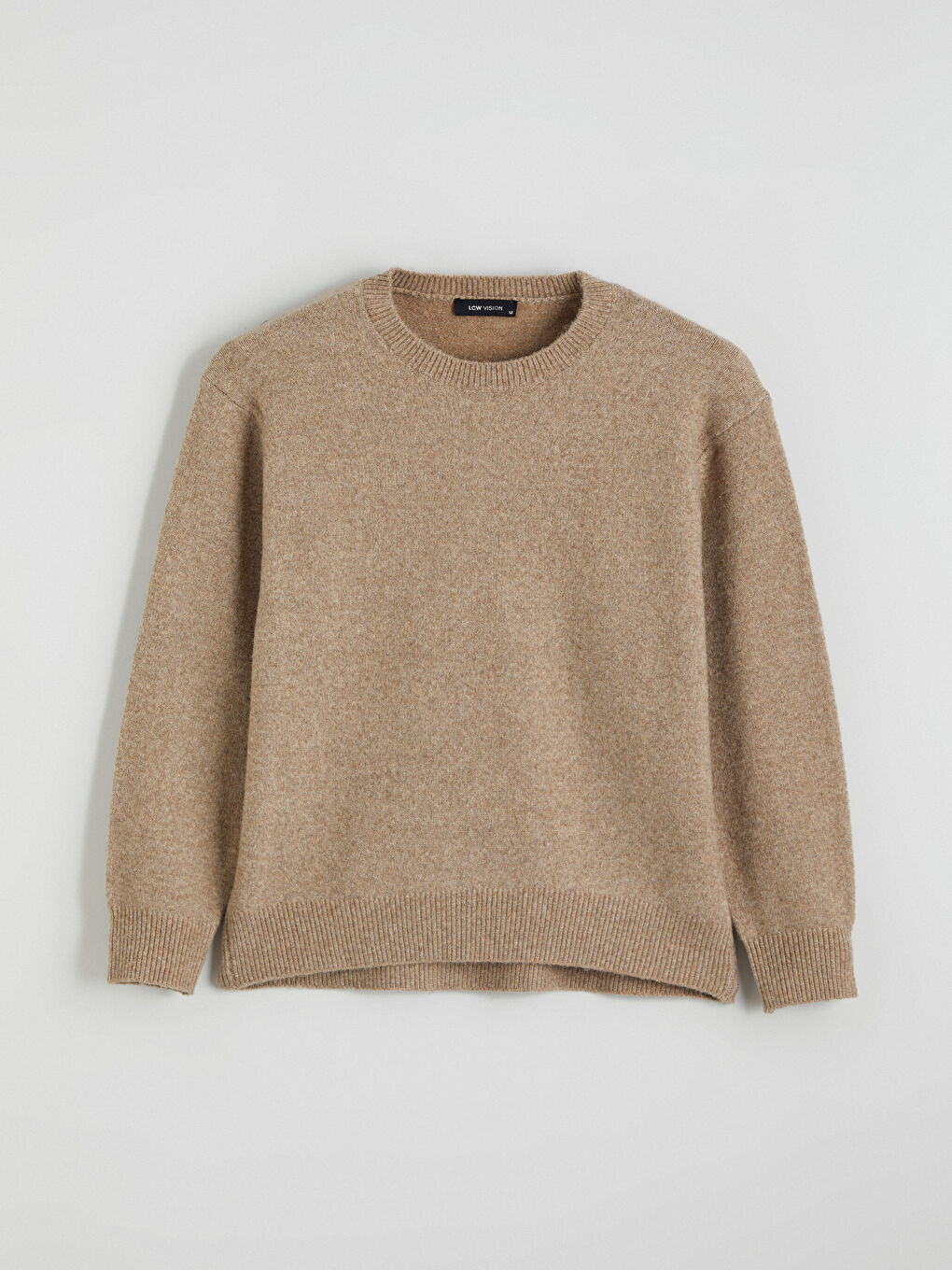 მრგვალი საყელო ქალებისთვის ტრიკოტაჟის სვიტერი-4