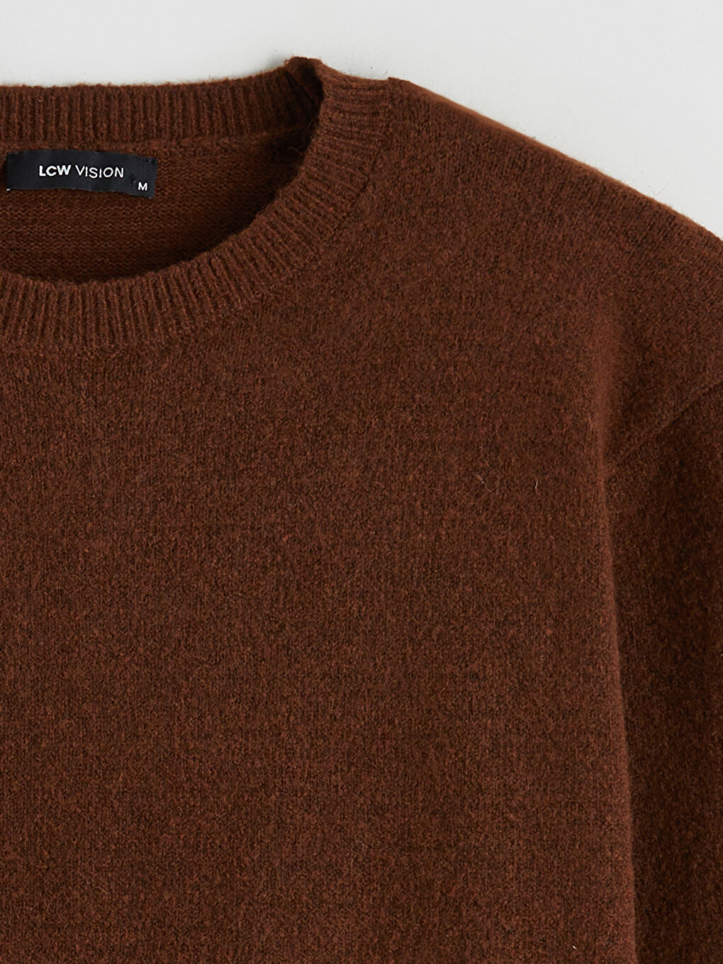 მრგვალი საყელო ქალებისთვის ტრიკოტაჟის სვიტერი-5