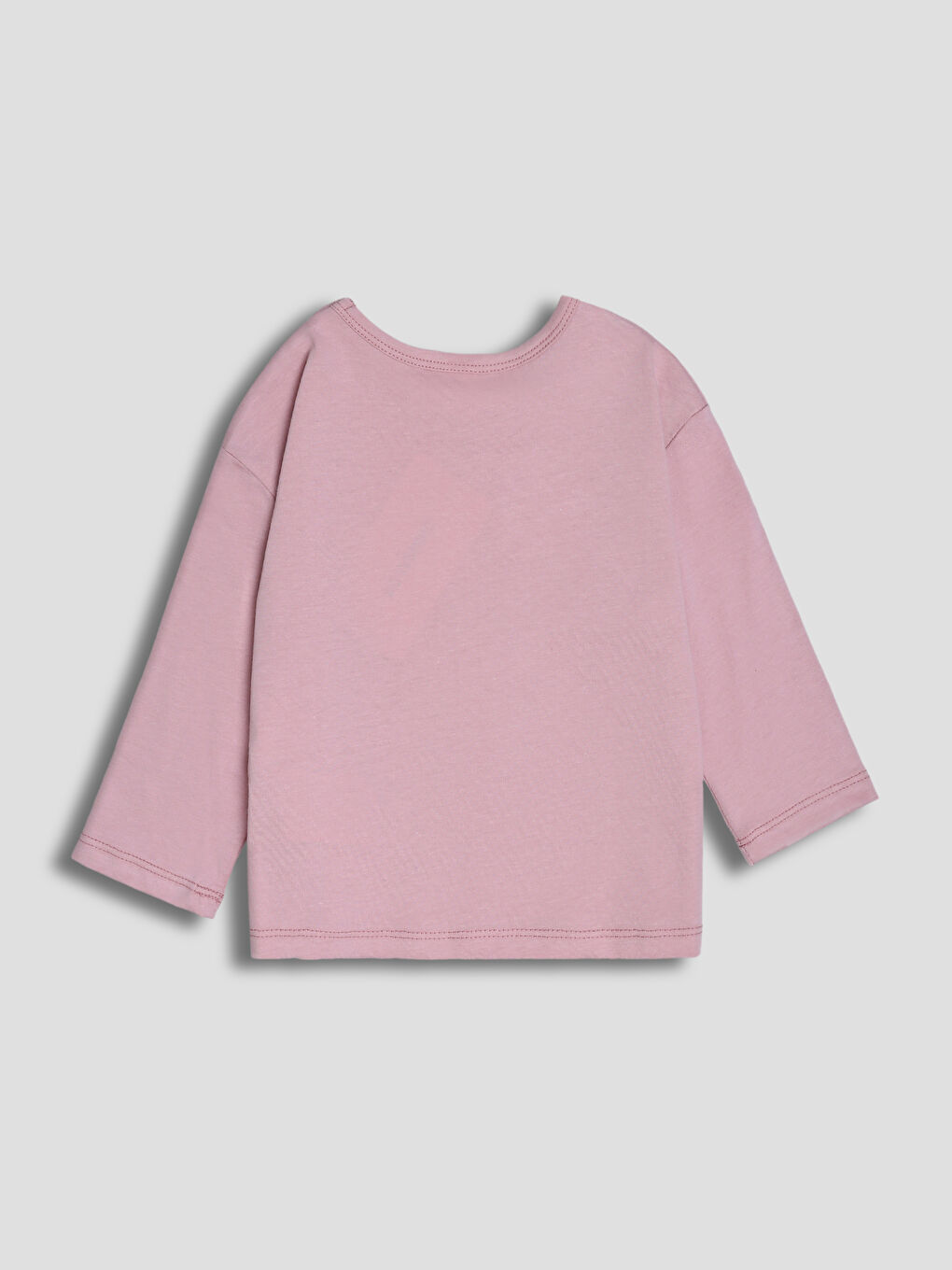 Crew Neck Long Sleeve Girls' T-Shirt-1