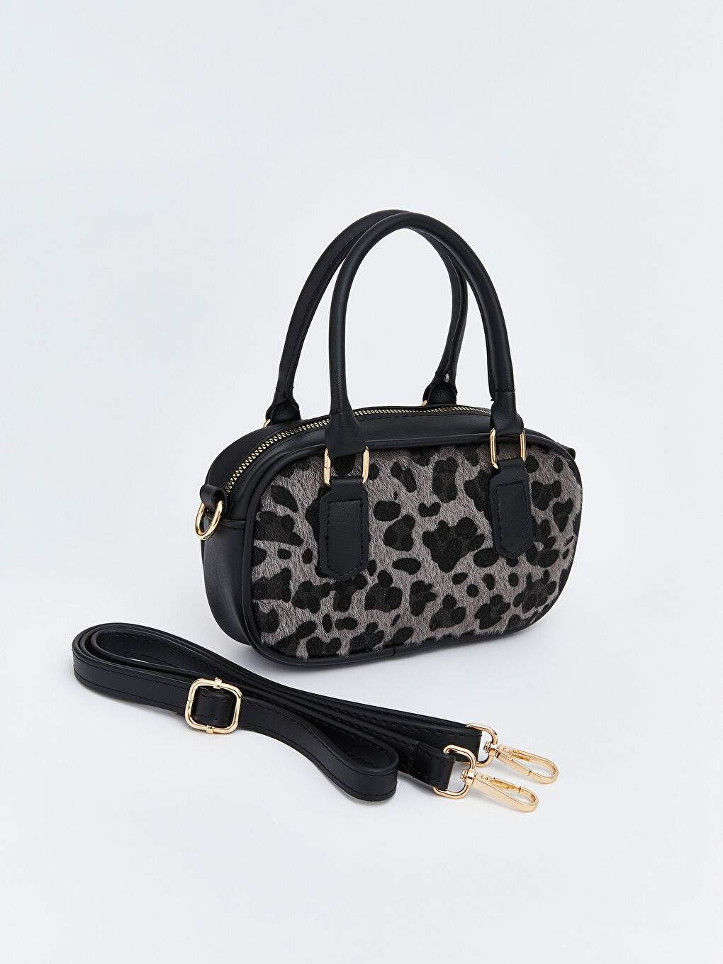 Siyah Çıkarılabilir Askılı Kadın Omuz Çantası-1