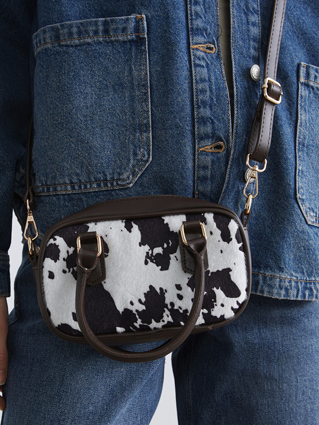 Kahverengi Çıkarılabilir Askılı Kadın Omuz Çantası-2