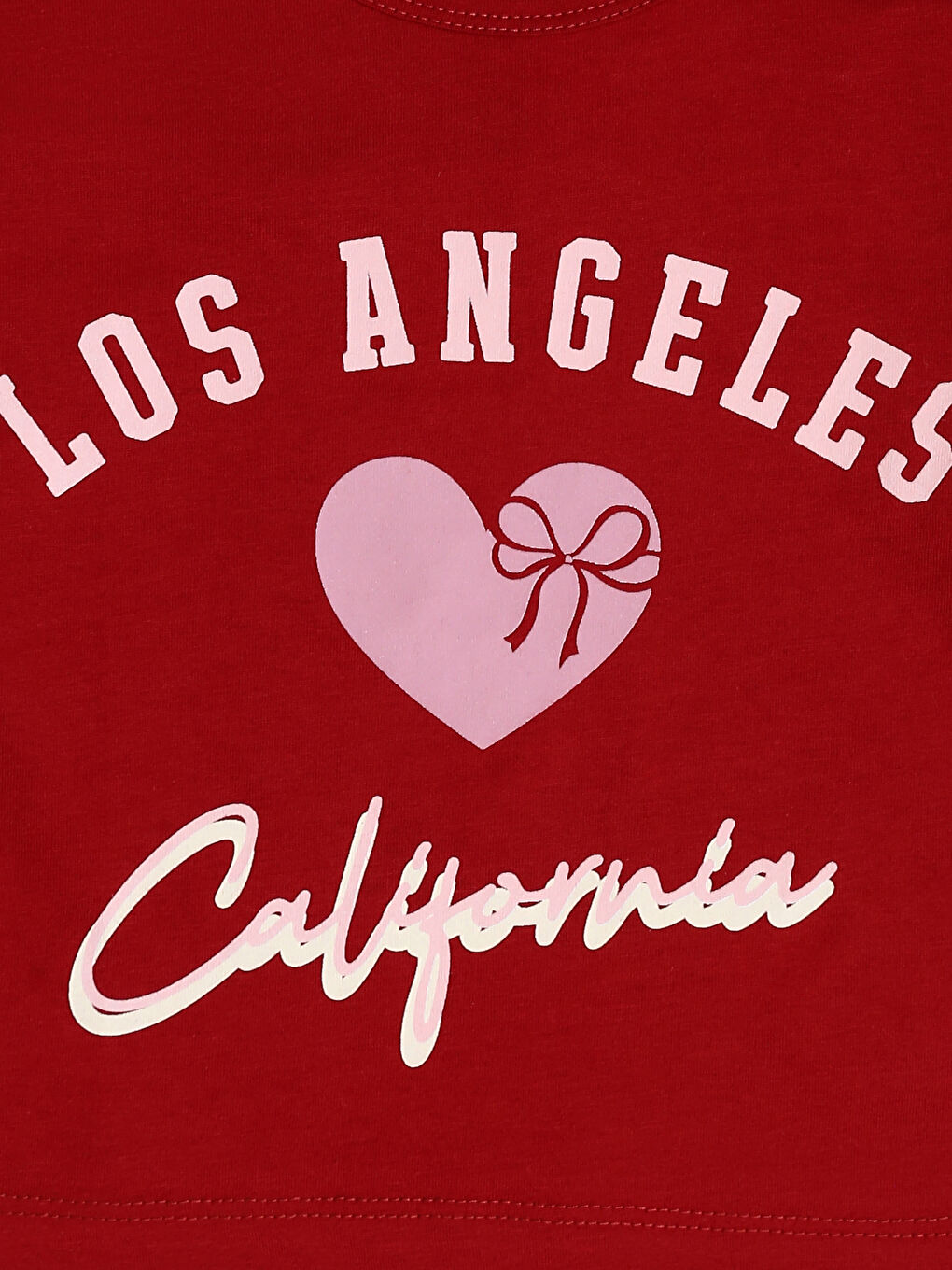 Crew Neck Printed Girls' T-Shirt-2