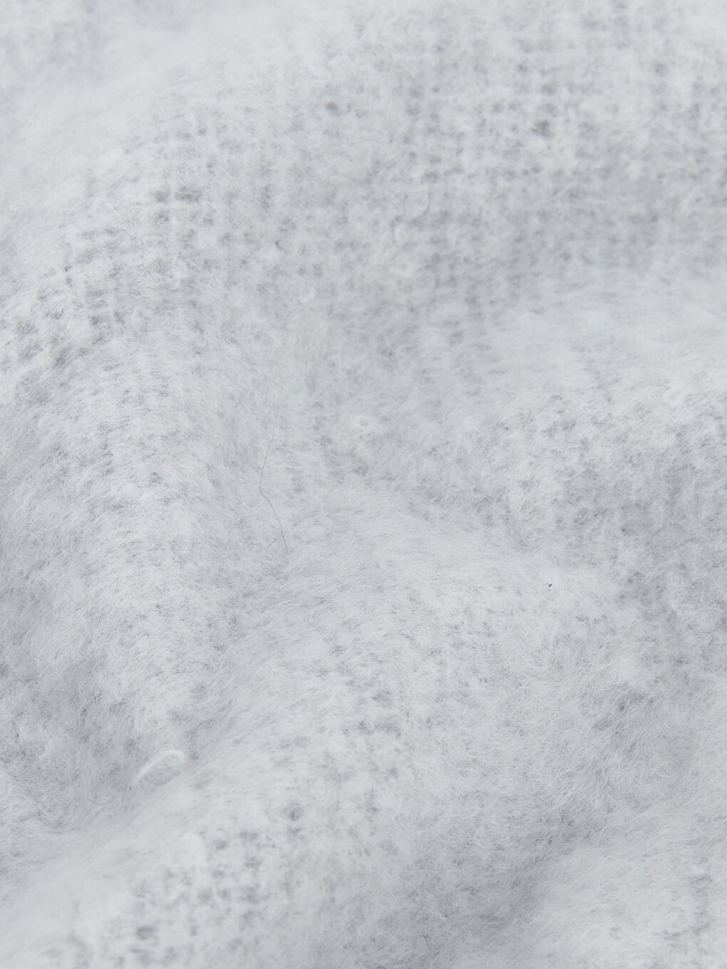 Gri Püsküllü Kız Çocuk Atkı-2