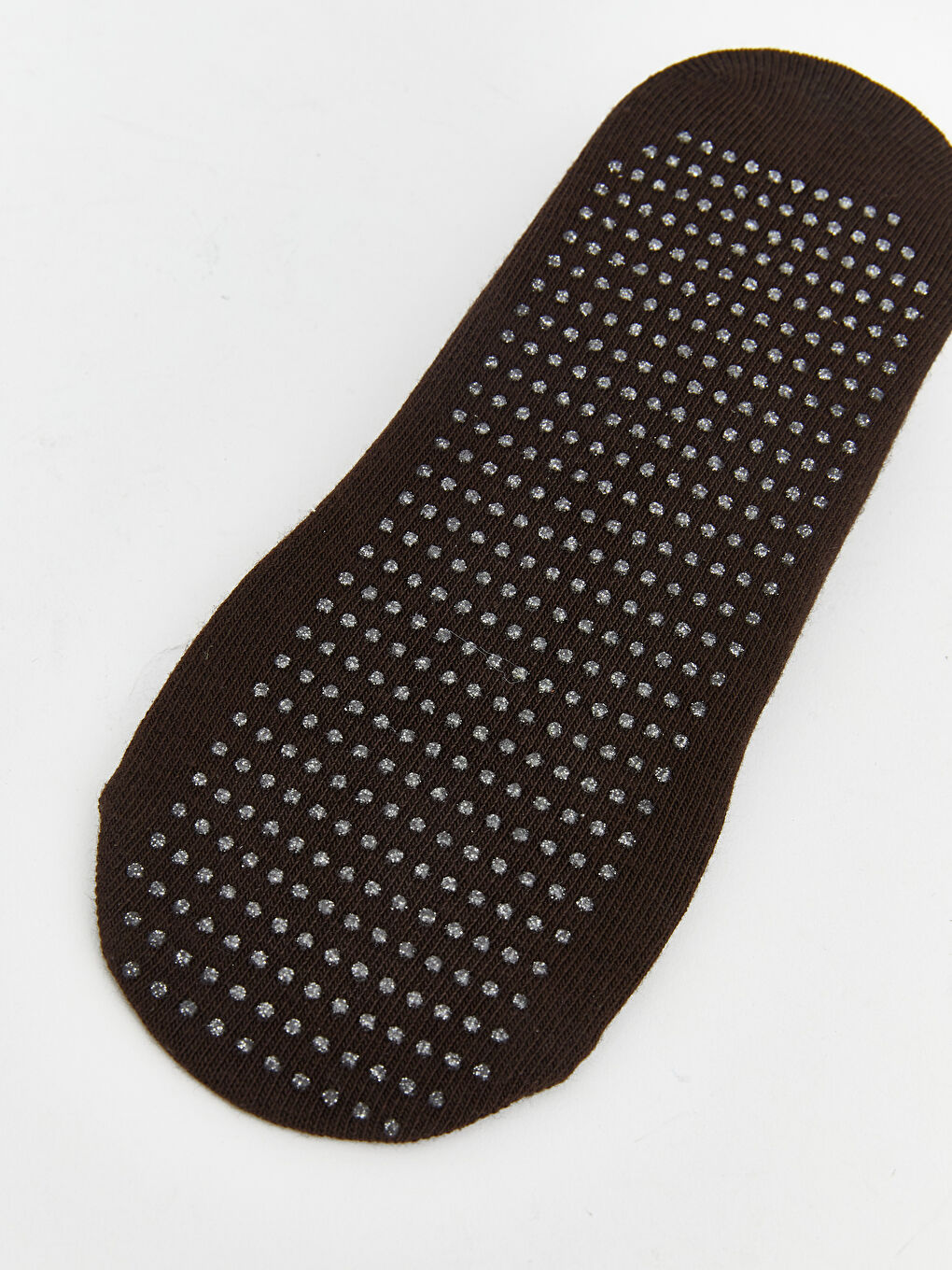 Kahverengi Kaydırmaz Tabanlı Kadın Yoga ve Pilates Çorabı-2