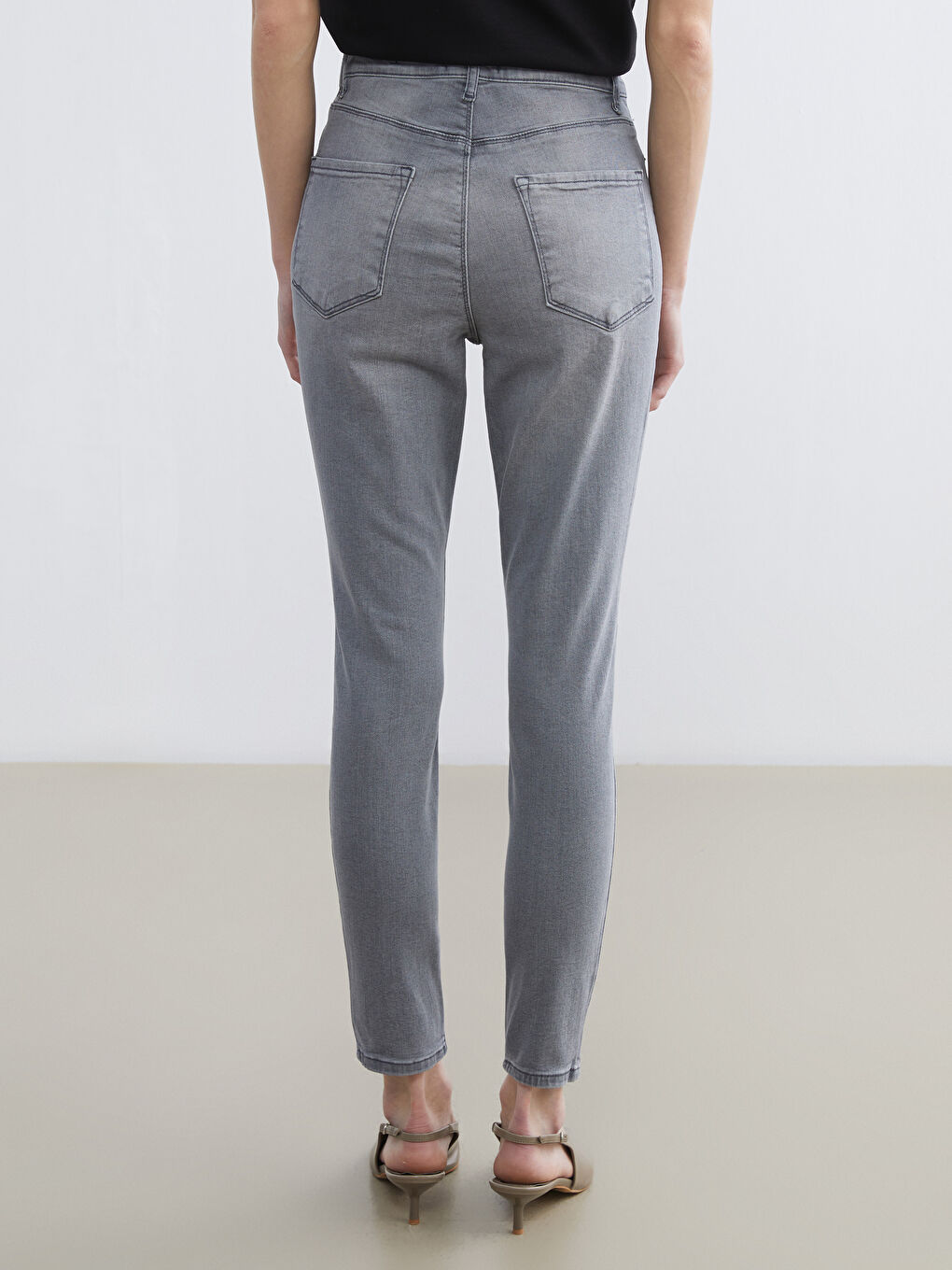 Gri Jüpiter Süper Skinny Fit Jean Pantolon-3