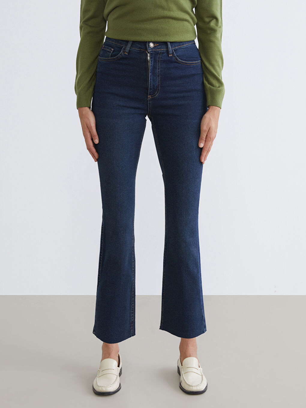 Cropped Flare Women's Jeans-1