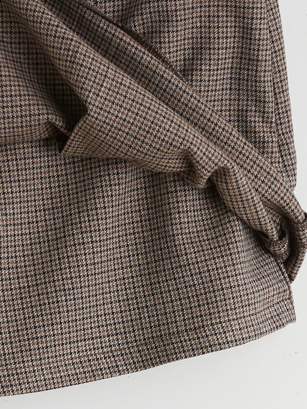 Belted Plaid Pleated Mini Skirt-5