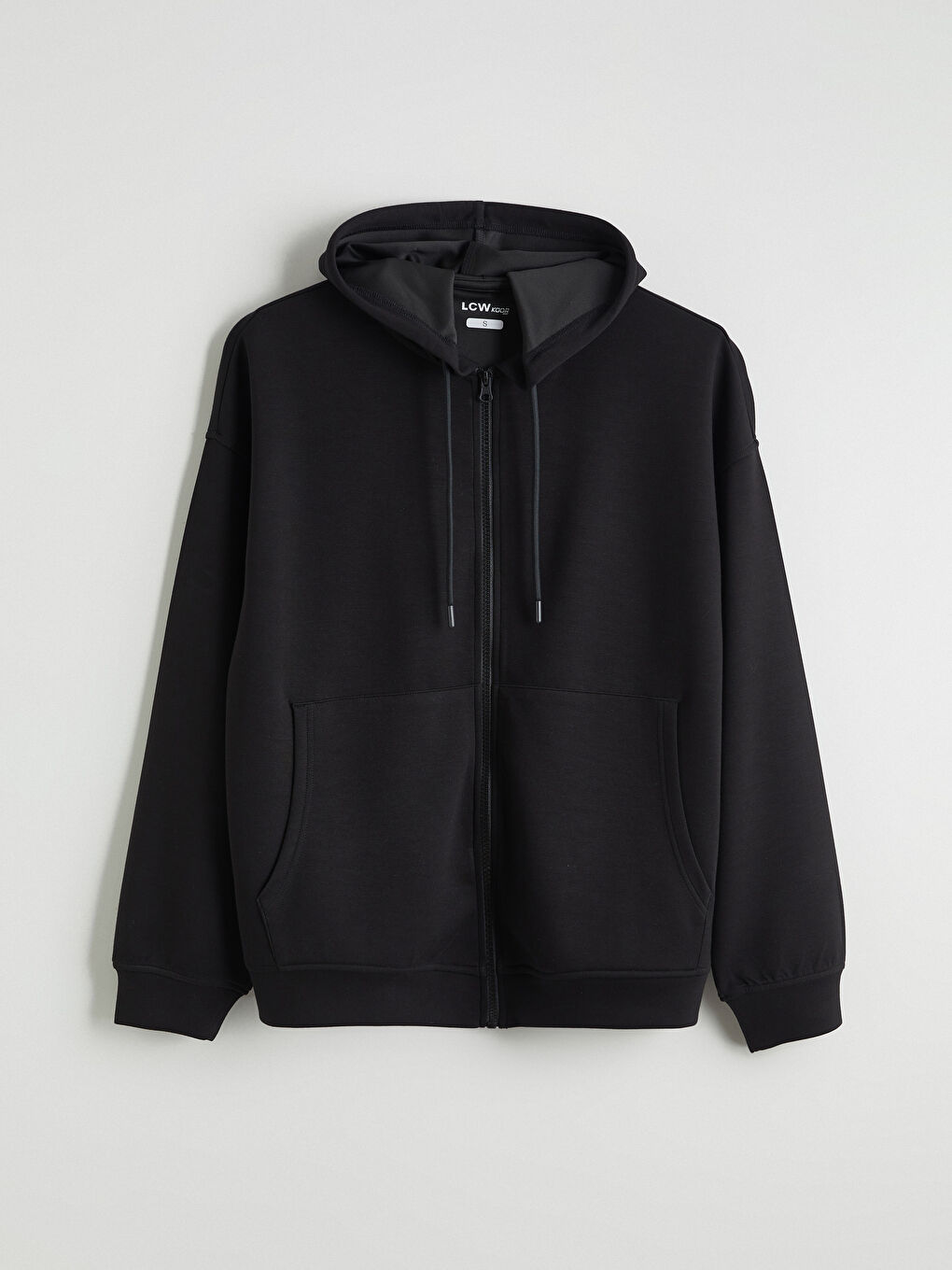 Толстовка на молнии с капюшоном оверсайз для женщин-4