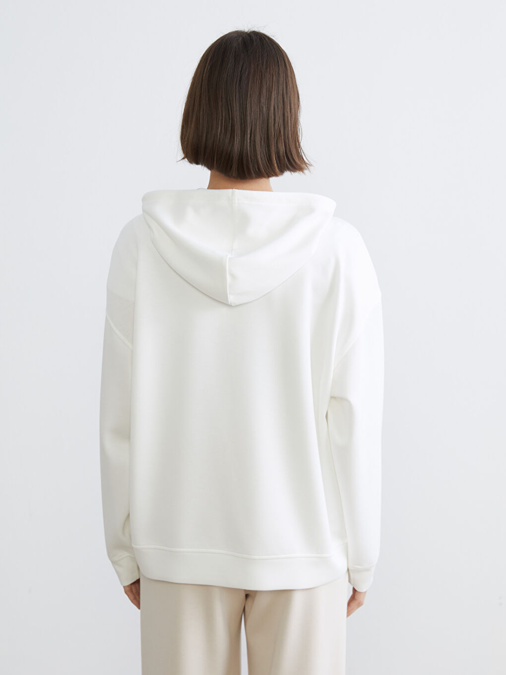 әйелдерге арналған капюшонды оверсайз свитшот-3