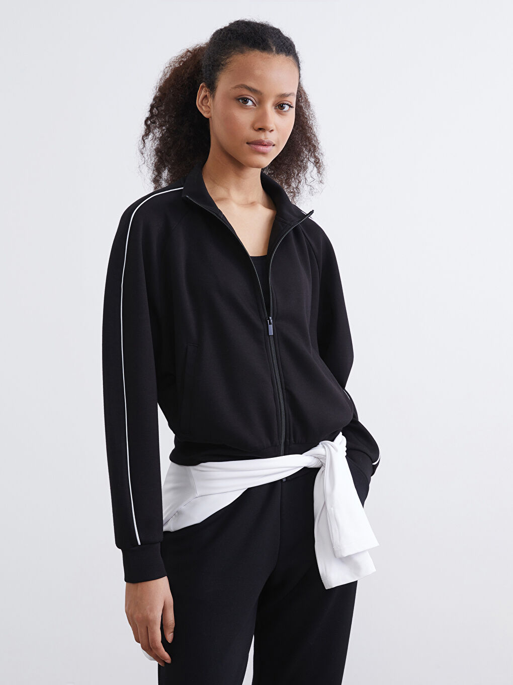 Soft Touch Oversize Women's Zipper Sweatshirt