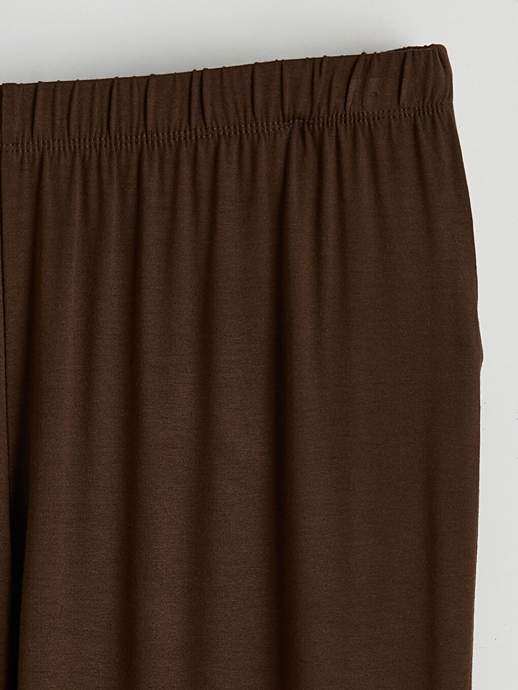 Kahverengi Gömlek Yaka Kadın Pijama Takımı-8