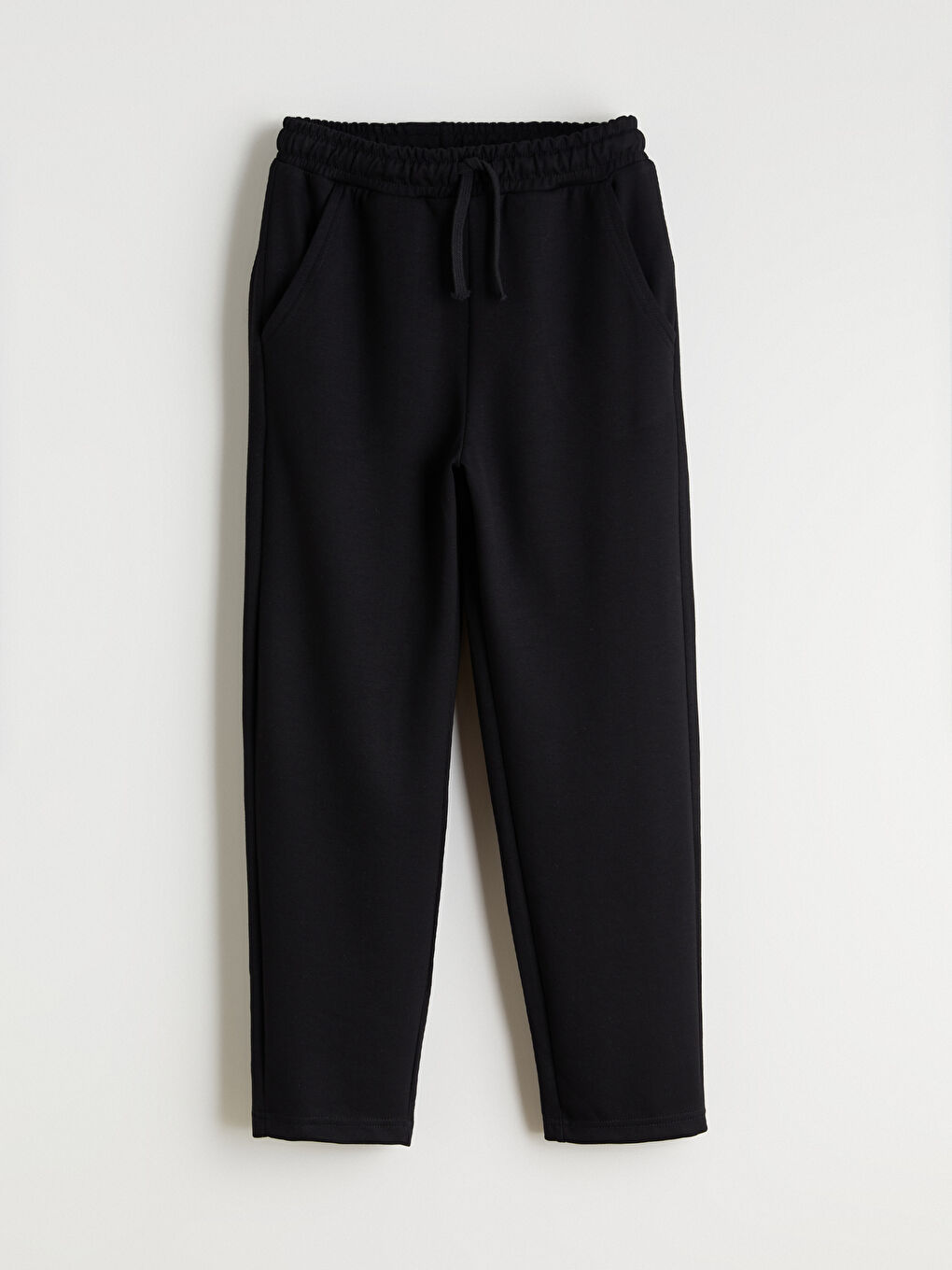 Siyah Beli Lastikli Erkek Çocuk Eşofman Altı