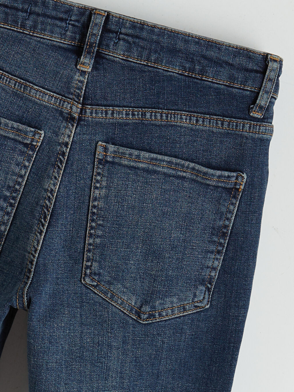 İndigo Flare Kadın Jean Pantolon-5