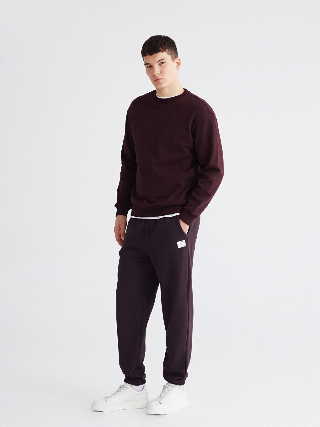 Mürdüm Basic Erkek Kalın Jogger Eşofman Altı