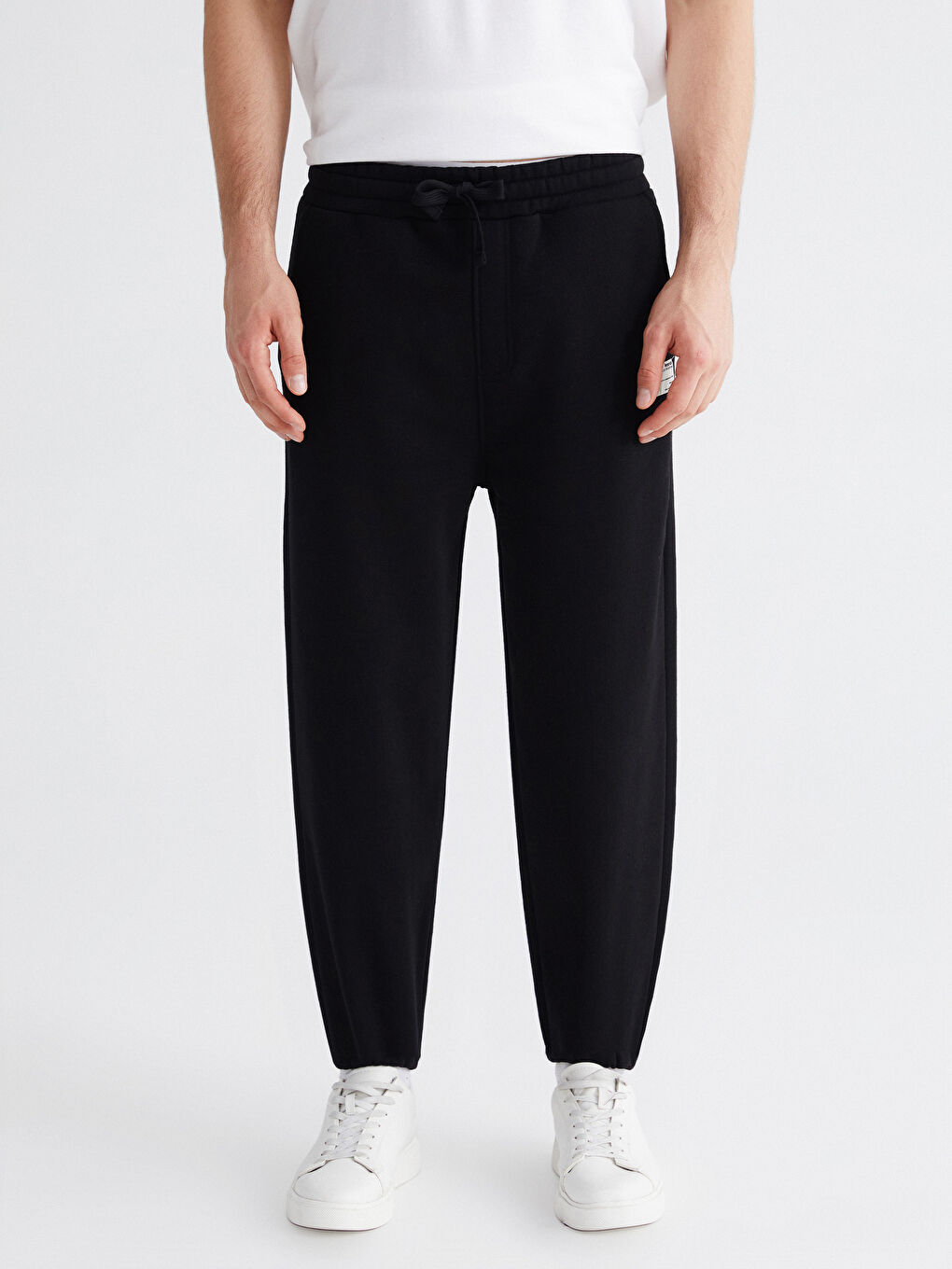 Siyah Basic Erkek Jogger Eşofman Altı-1