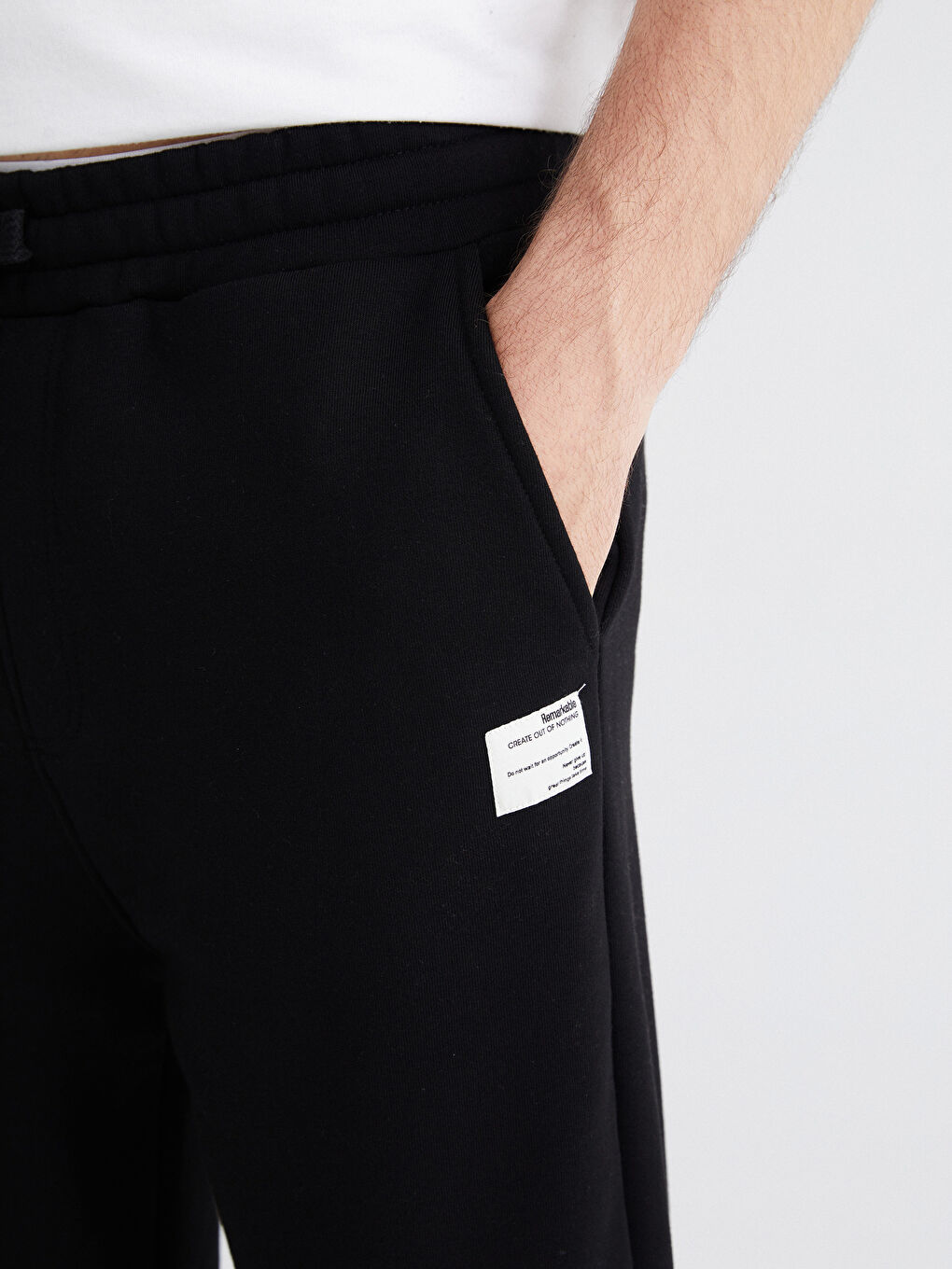 Siyah Basic Erkek Jogger Eşofman Altı-2