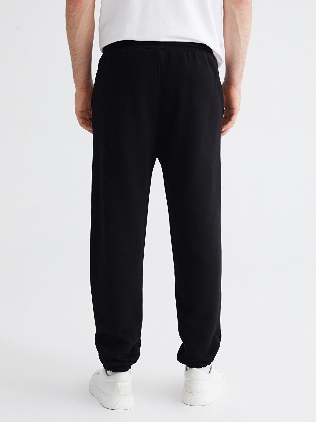 Siyah Basic Erkek Jogger Eşofman Altı-3