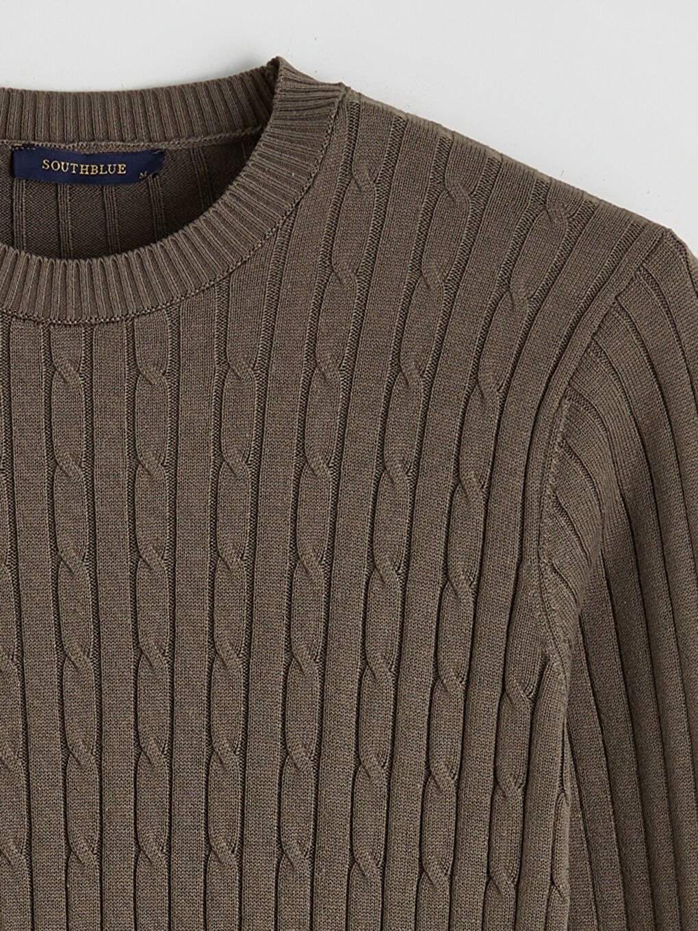 Haki Bisiklet Yaka Erkek Triko Kazak-5