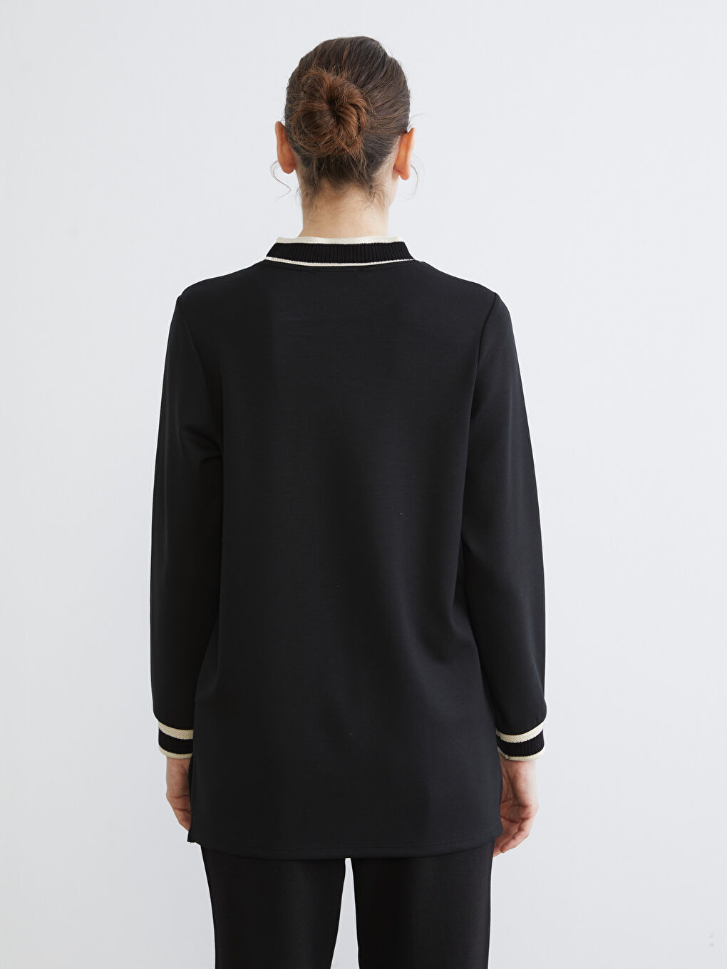 Trichterkragen Damen-Tunika-3