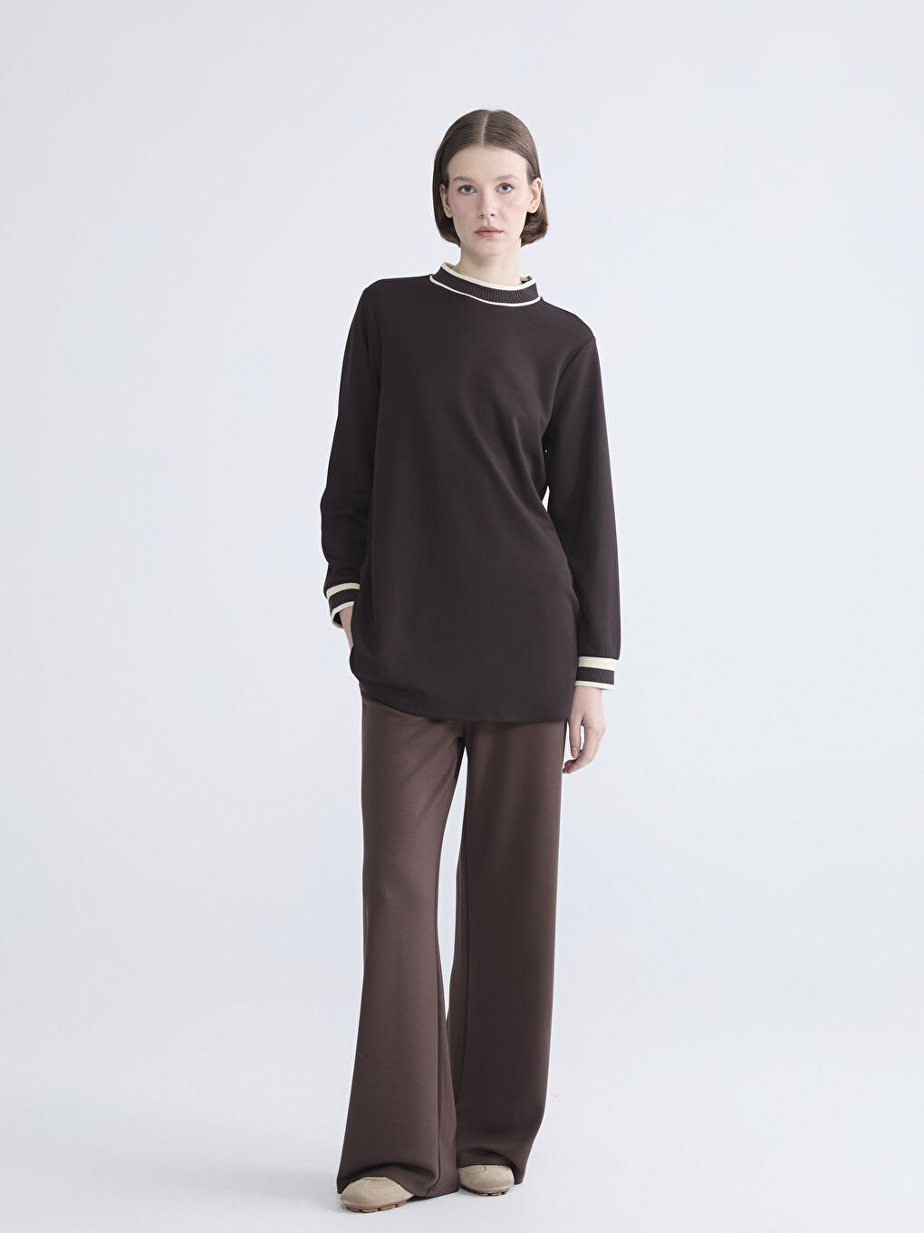 Funnel Neck Women's Tunic-1