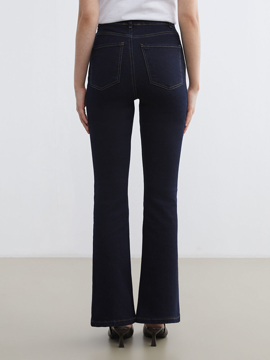 İndigo Mars Flare Kadın Jean Pantolon-3