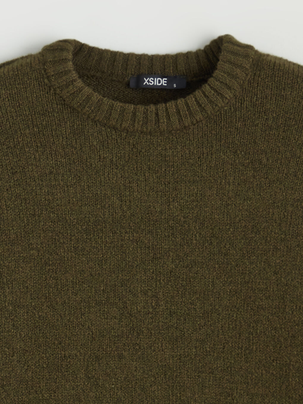 Haki Bisiklet Yaka Kadın Triko Kazak-5