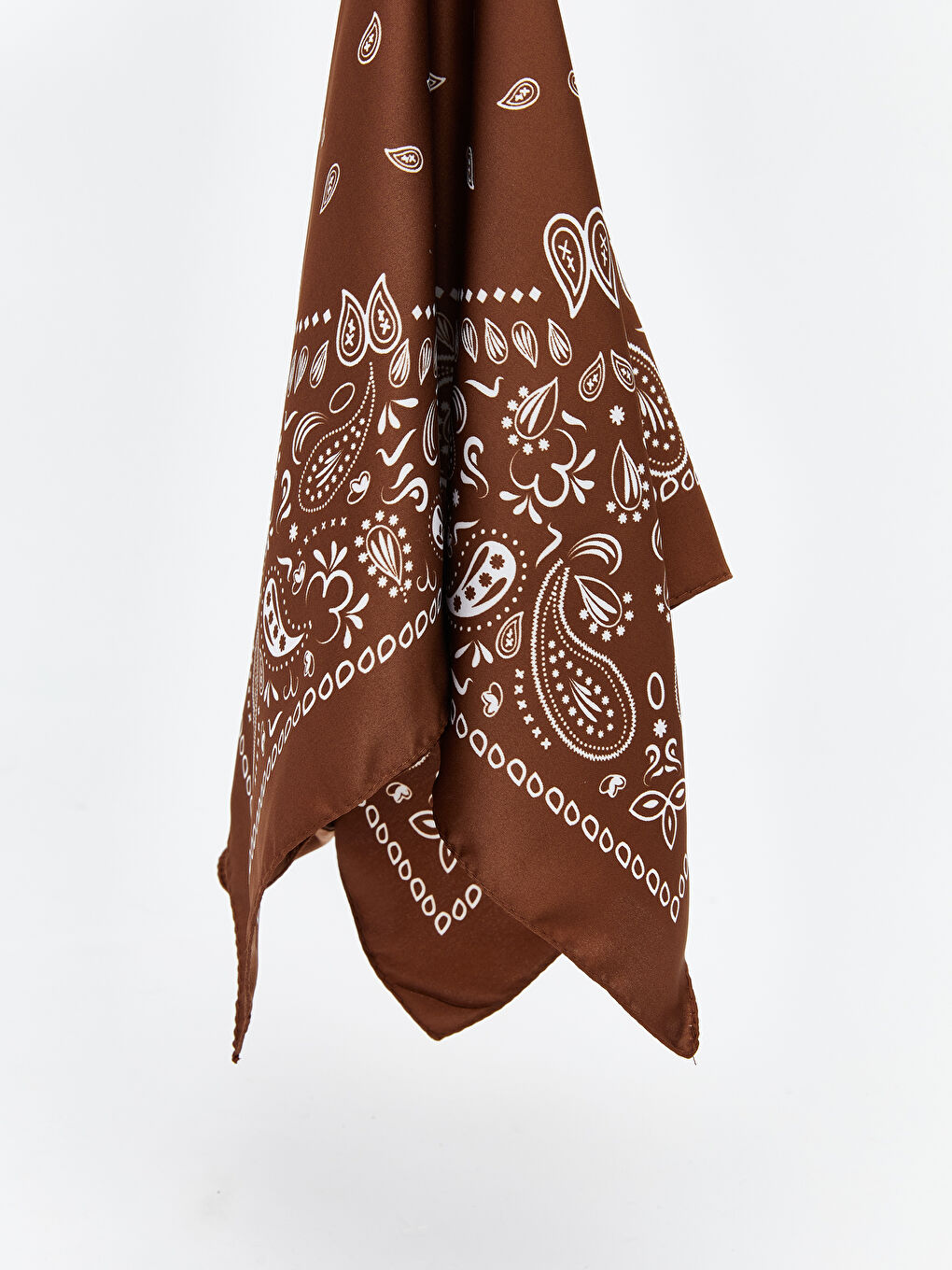 Kahverengi Desenli Kadın Bandana 2'li-2