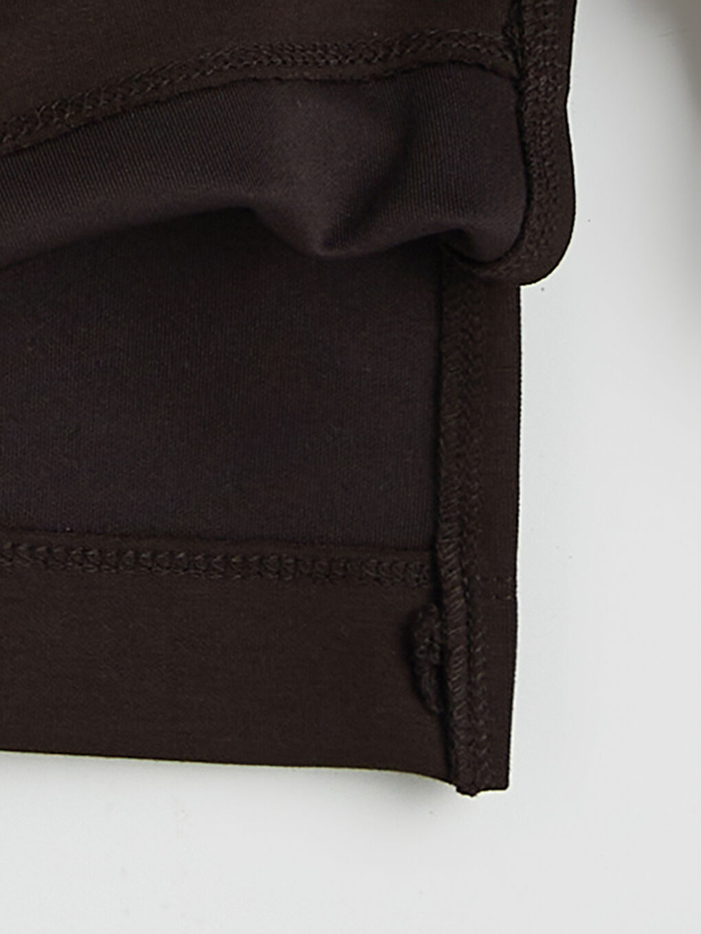 Kahverengi Bisiklet Yaka Oversize Kadın Sweatshirt Tunik-5