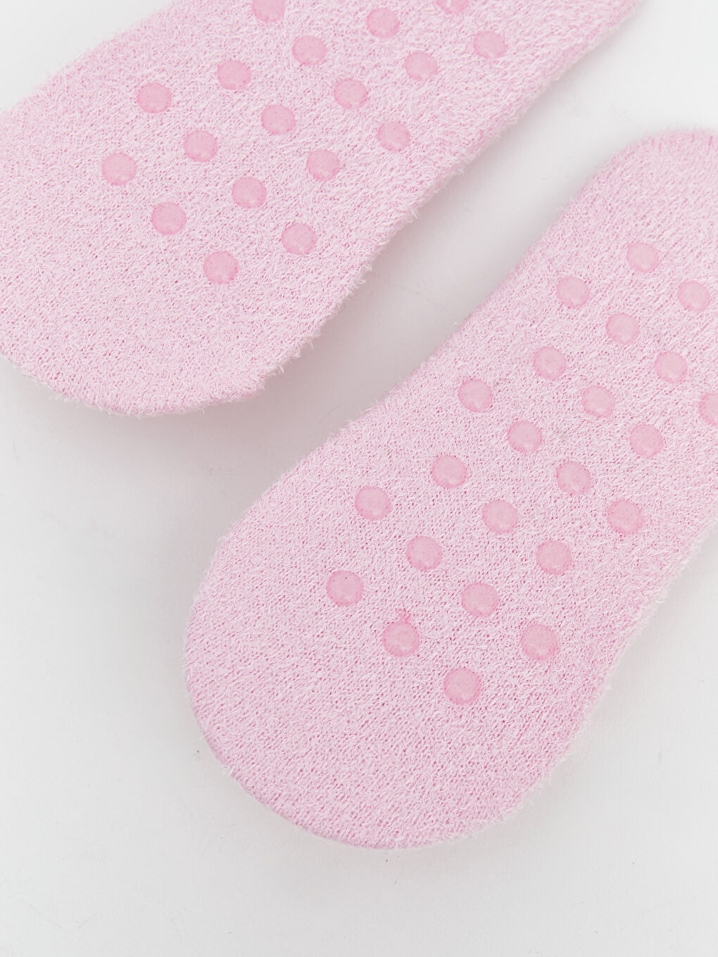 Pembe Kaydırmaz Tabanlı Kız Çocuk Ev Çorabı-2