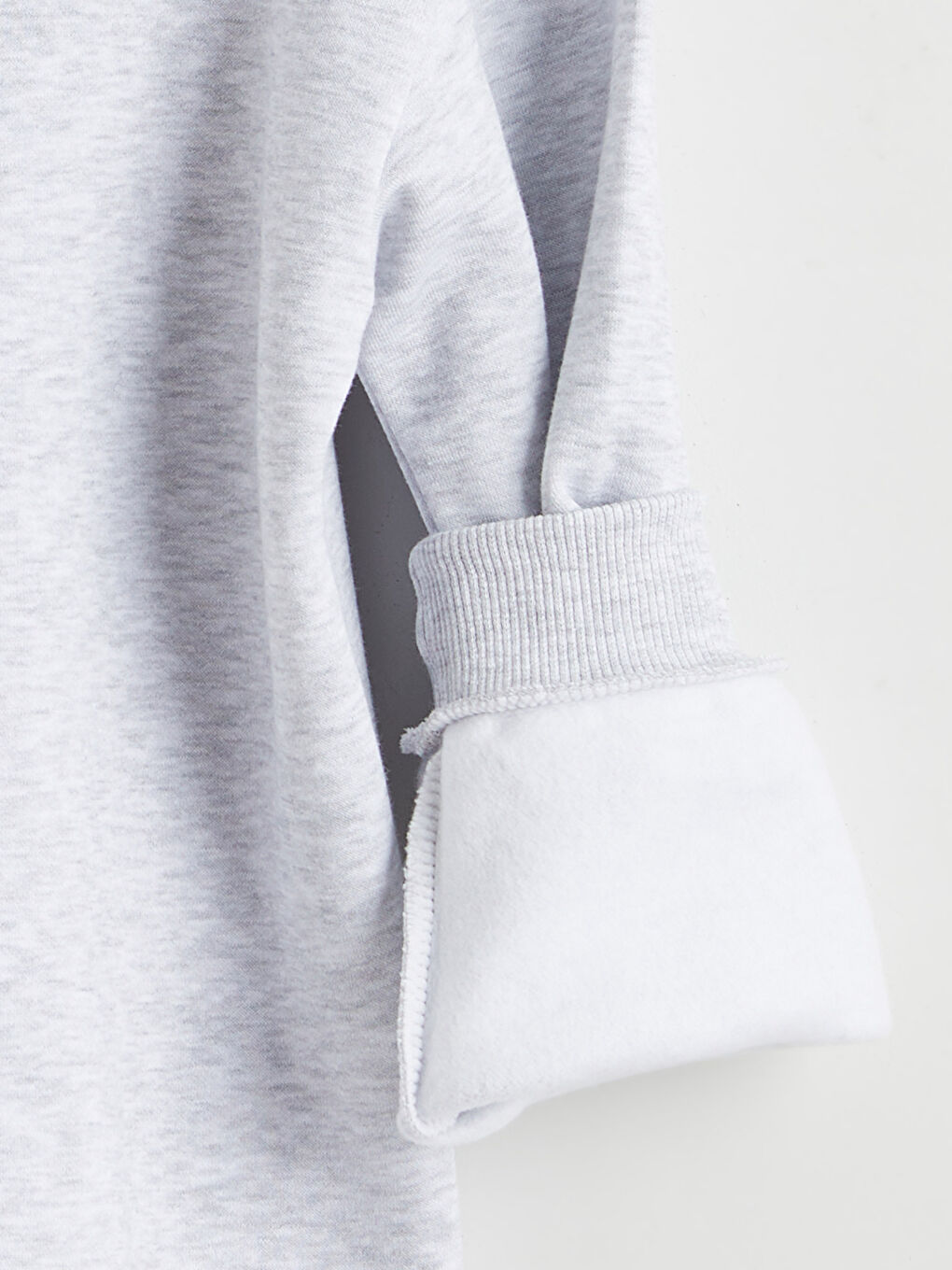 Gri Stranger Things Baskılı Erkek Çocuk Kalın Sweatshirt-3