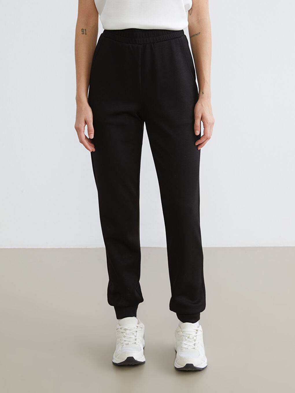 Elasticated Waist Women's Jogger Sweatpants-1