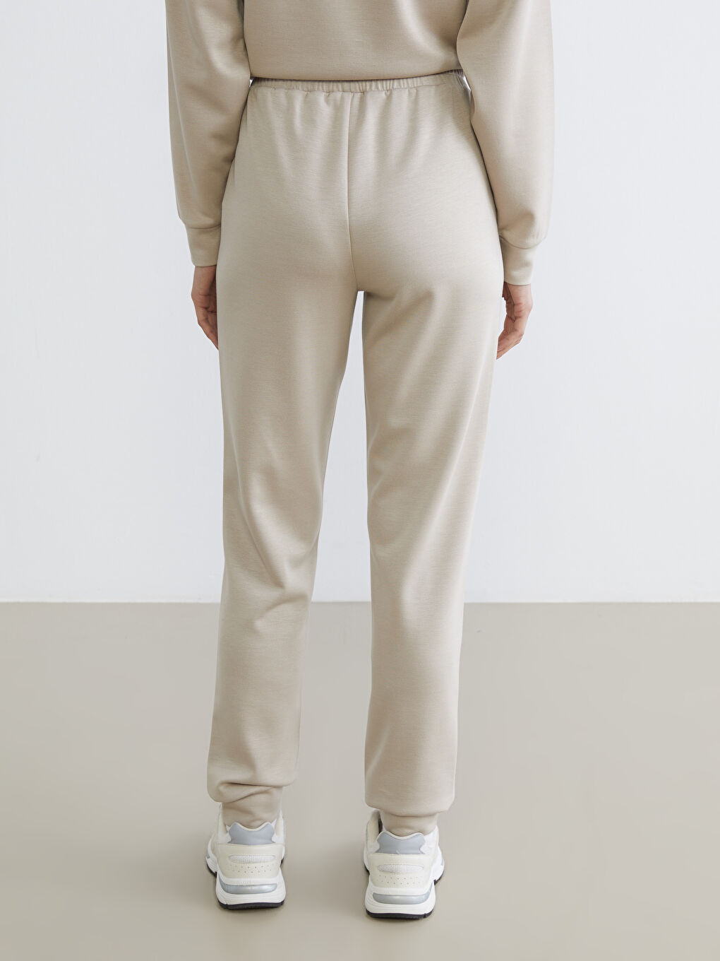 Серпімді белдік әйелдерге арналған джоггер спорттық шалбары-3