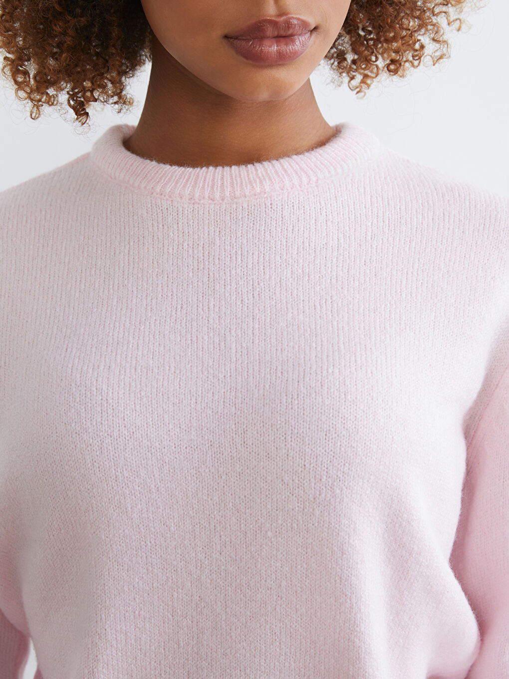 Crew Neck Women's Knitwear Sweater-2