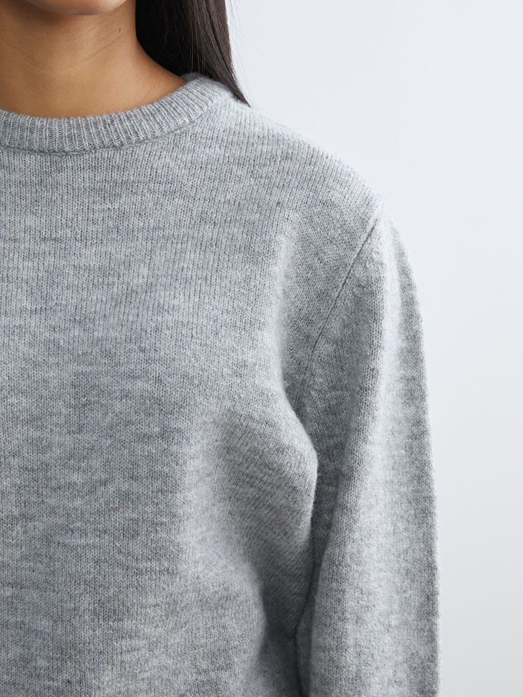 Crew Neck Women's Knitwear Sweater-2