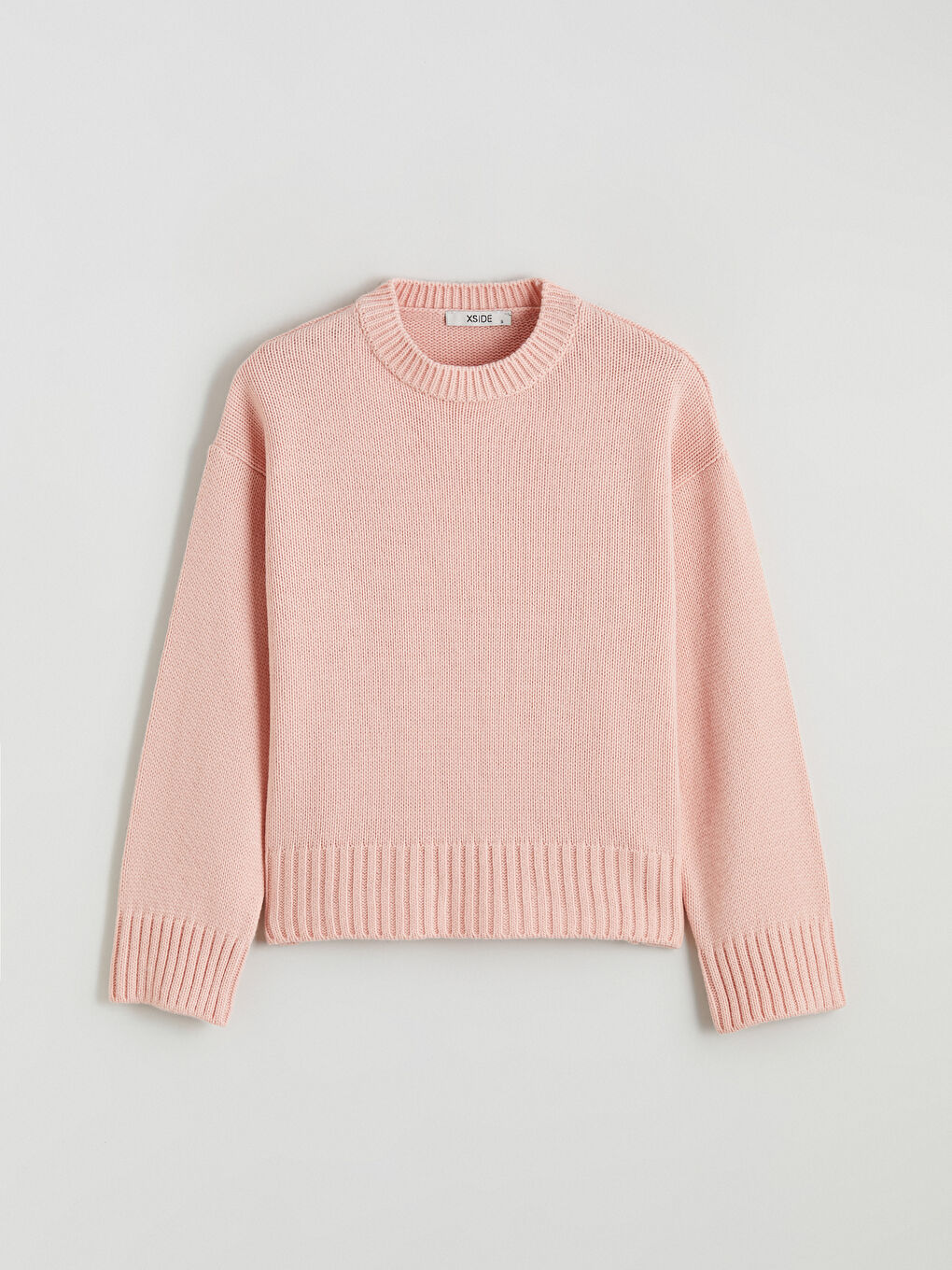 მრგვალი საყელო ქალებისთვის ტრიკოტაჟის სვიტერი-4