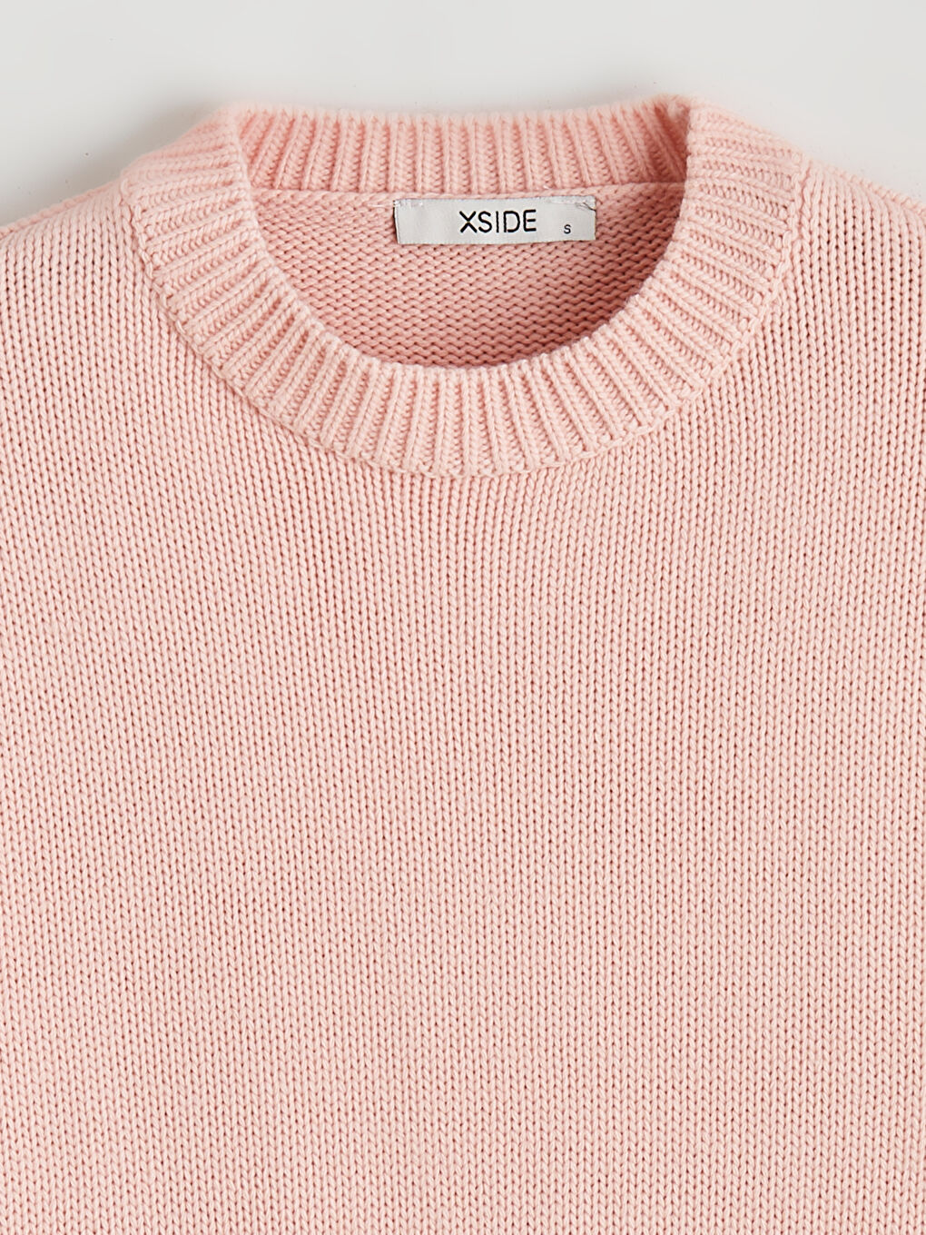 მრგვალი საყელო ქალებისთვის ტრიკოტაჟის სვიტერი-5