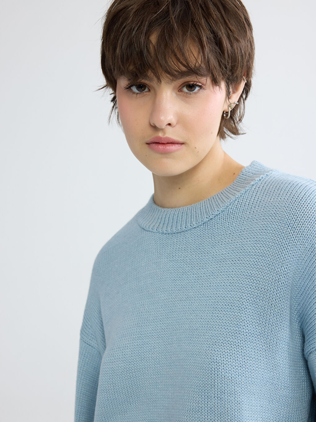 Žena PLAVA Džemper -2